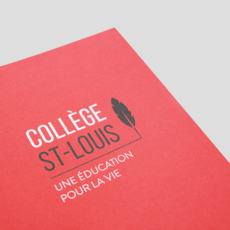 Refonte de l’identité visuelle du Collège St-Louis, école privée à Genève.