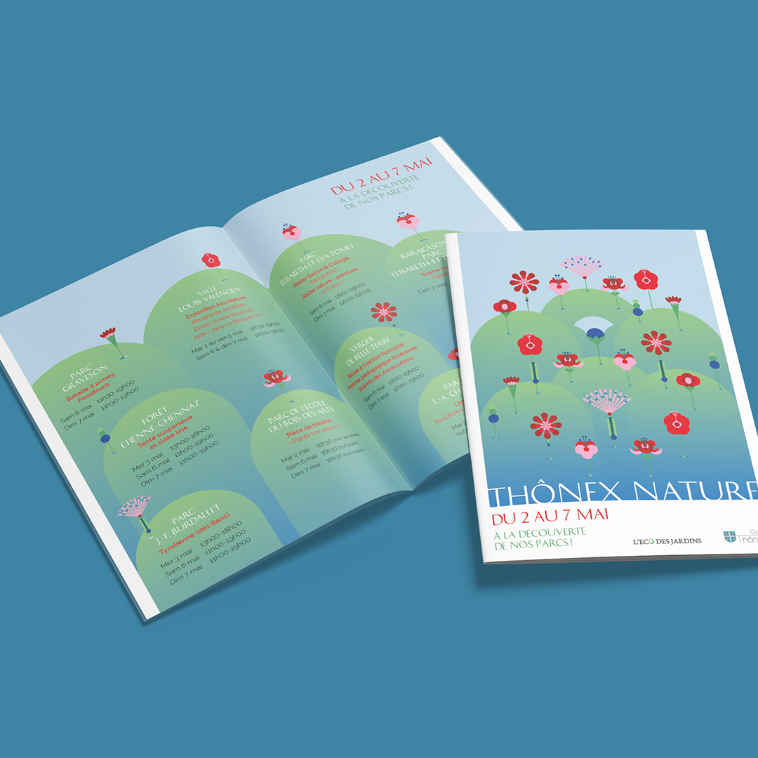 L'édition 2023 de Thonex nature dans une ambiance poétique. Réalisation Blou Design