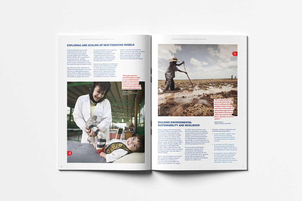 Conception d’une brochure claire et professionnelle, pensée pour valoriser l’action humanitaire du CICR à travers textes, visuels et mise en page soignée.