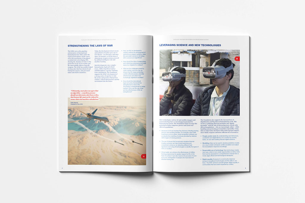 Conception d’une brochure claire et professionnelle, pensée pour valoriser l’action humanitaire du CICR à travers textes, visuels et mise en page soignée.