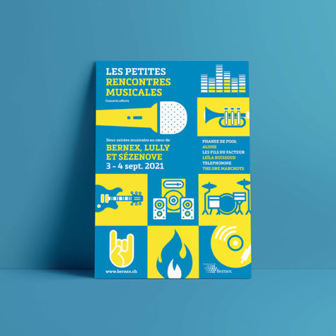 Une affiche vive et rythmée pour une édition spéciale du festival, imaginée malgré le contexte sanitaire, afin de célébrer la musique et retrouver la joie du public.