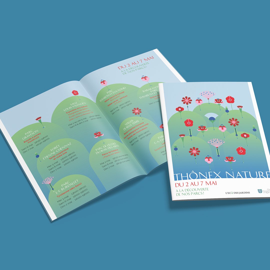 L'édition 2023 de Thonex nature dans une ambiance poétique. Réalisation Blou Design