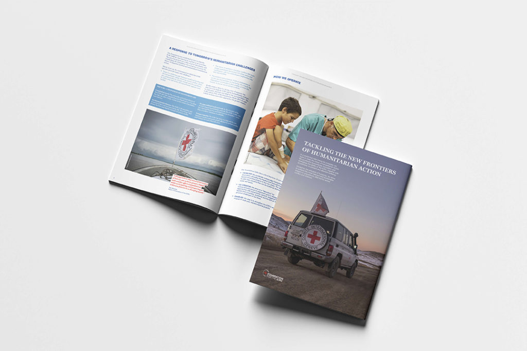 Conception d’une brochure claire et professionnelle, pensée pour valoriser l’action humanitaire du CICR à travers textes, visuels et mise en page soignée.