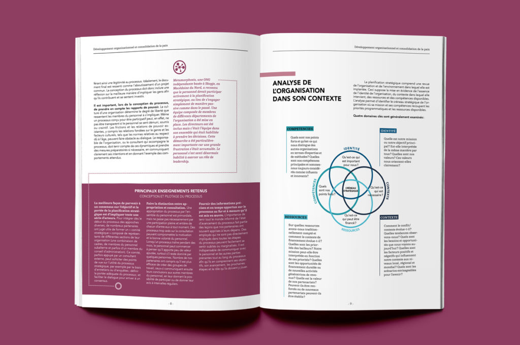 Rapport annuel conçu à Genève par Blou Design, présentant une mise en page claire, des infographies et des tableaux chiffrés. Rapport ici en espagnole, mais traduit dans 3 autres différentes langues