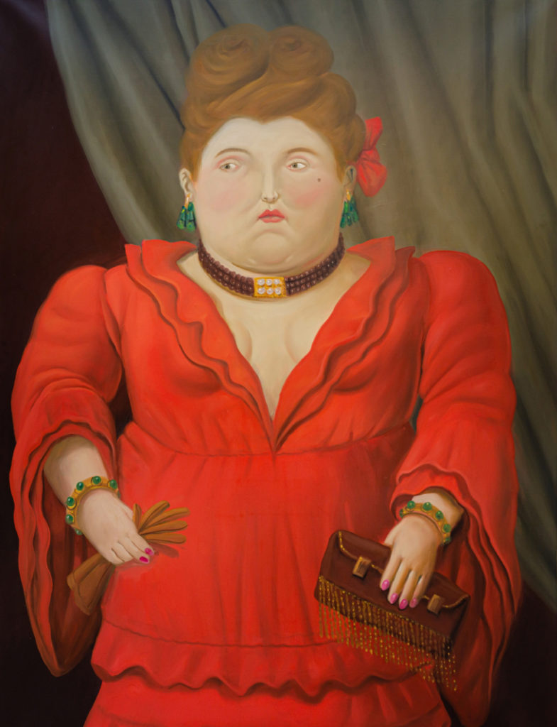 Botero - Femme Ă la robe rouge