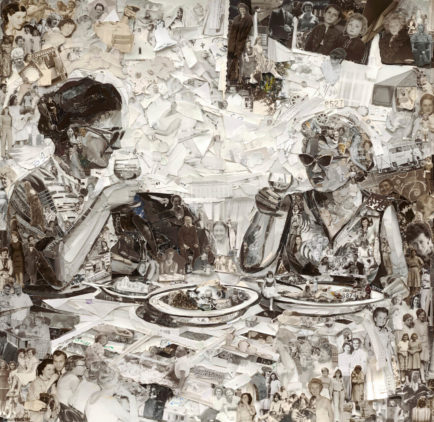 Vik-Muniz_Oeuvre exposée à la Biennal de Vevey: Friendship from the series: Album